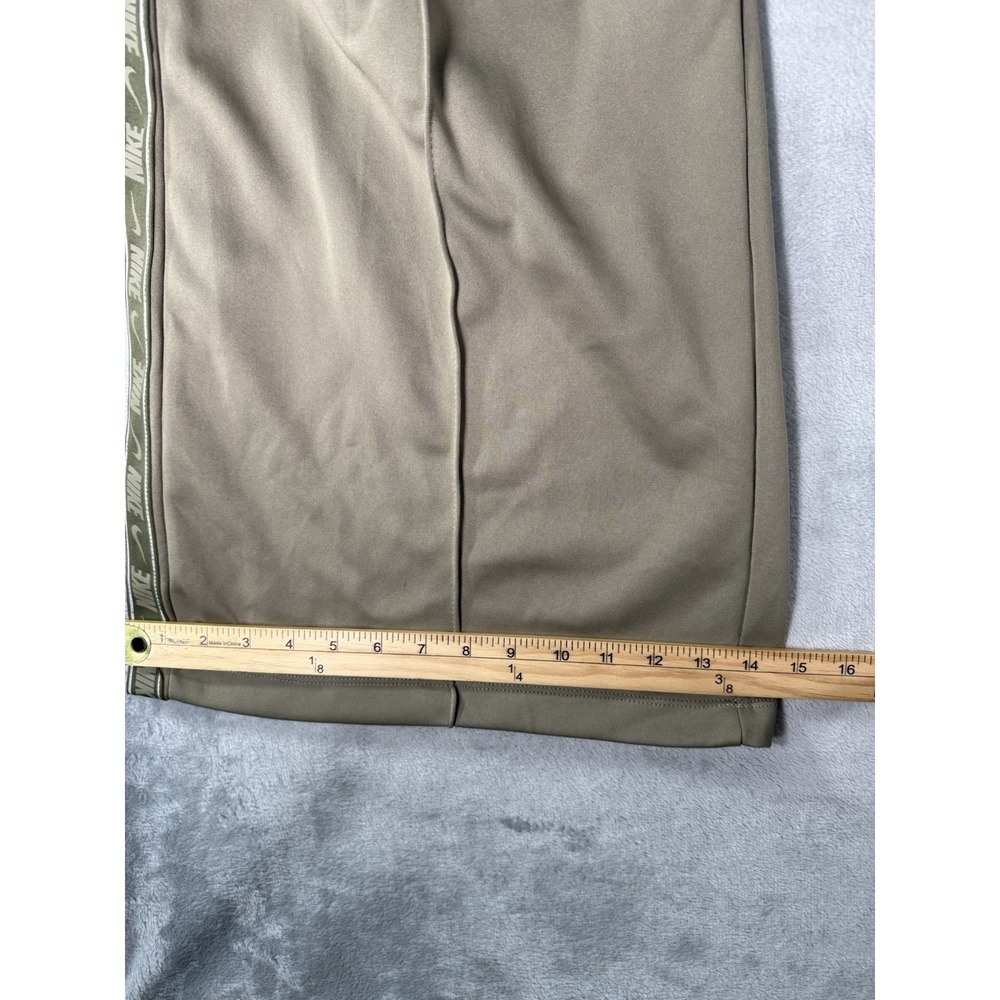 Nike Sportswear Pants Womens Large Green Tape Trend High Rise Loose Fit Wide Leg - Picture 6 of 15